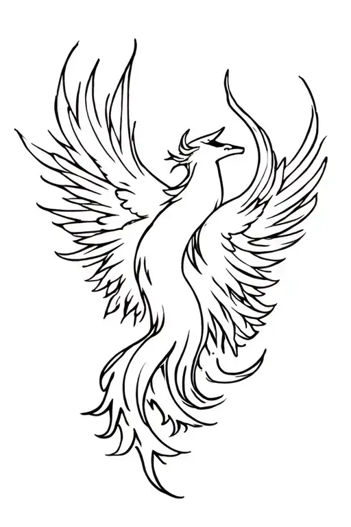 Phoenix Burning Into Ashes Fine Line