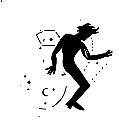 Man Dancing In Space
