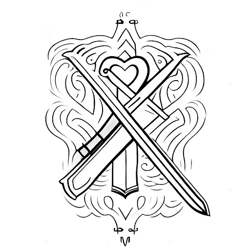 Sword Going Through Heart