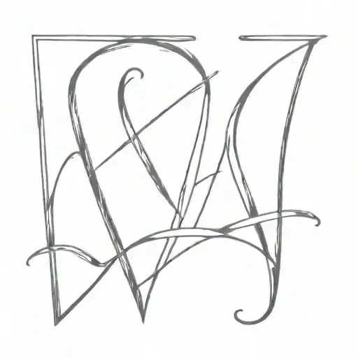 K And V Letters Inside Surrounded My Music Themed