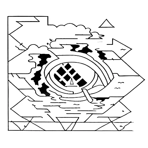 Silhouette Of A Person Standing On The Word Sympatheia Reaching Upward Toward A Beacon Of Light