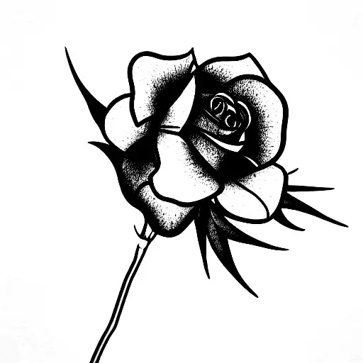 Rose And Tudor Rose And Iris And Mountain Avens And Scotch Thistle