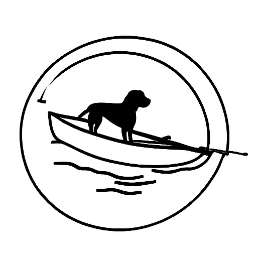 Dog And Rowingboat