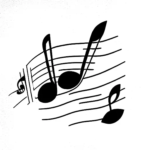 Music Sheet With Music Notes