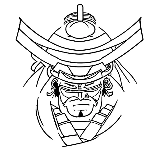 Samurai In Anime Style