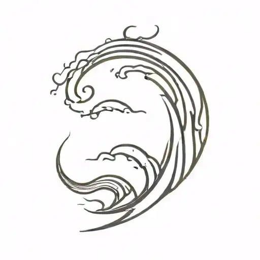 Japanese Tattoo Water Waves