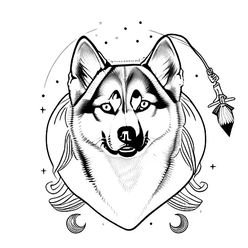 Female Husky Named Moon