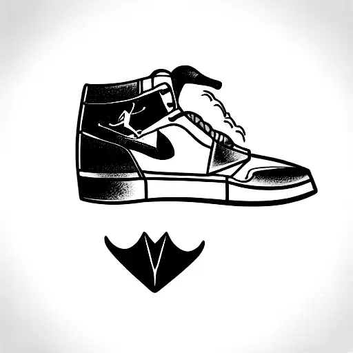 A Cartoon Duck Wearing Jordans