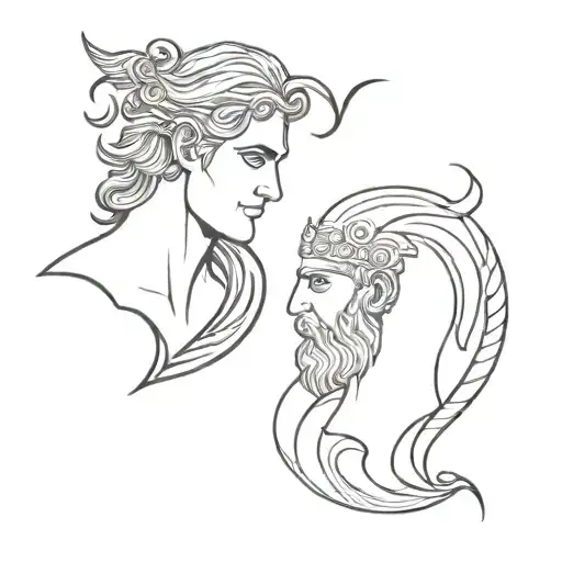 Tattoos That Are Related To Greek Mythology For Two Best Male Friends
