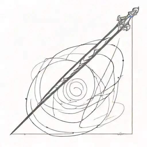 A Blackhole Merging With A Sword