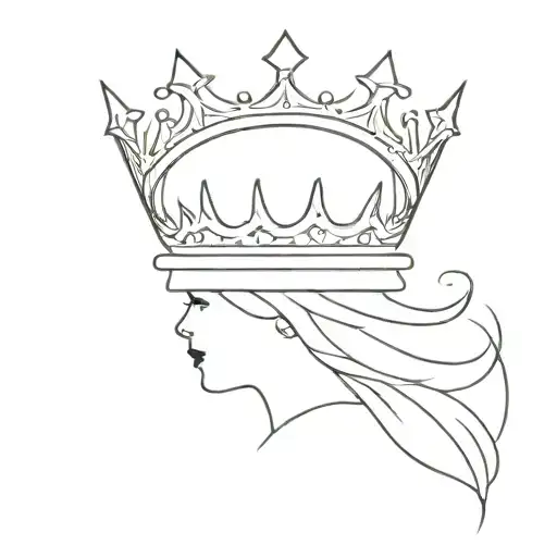 Design A Crown Queen Doughter With The Initials J G Subtly Hidden In The Background