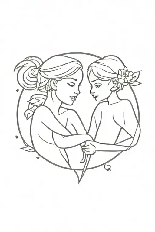 Brother And Sister Tattoo Design Inspired