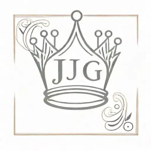 Design A Crown Queen With The Initials J G Subtly Hidden In The Background