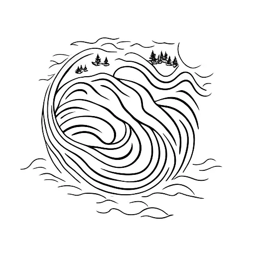 Flowing Water And Nature