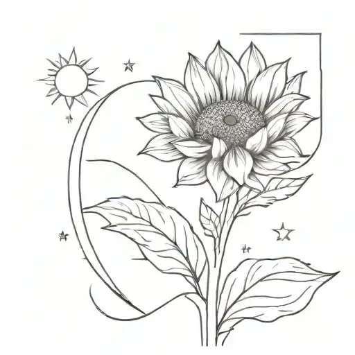 A Comet In A Sunflower
