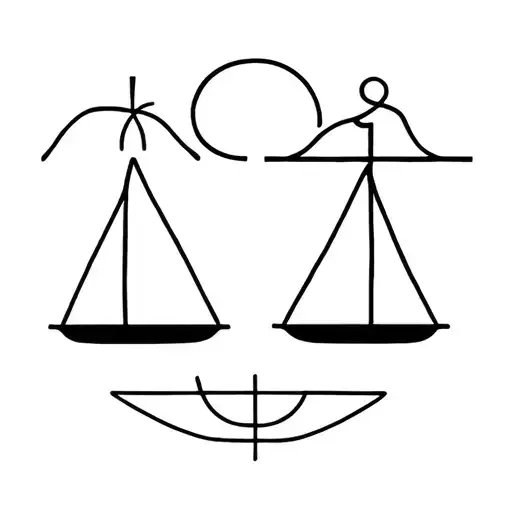 Libra And Acquarius Zodiac Symbols Incorporated