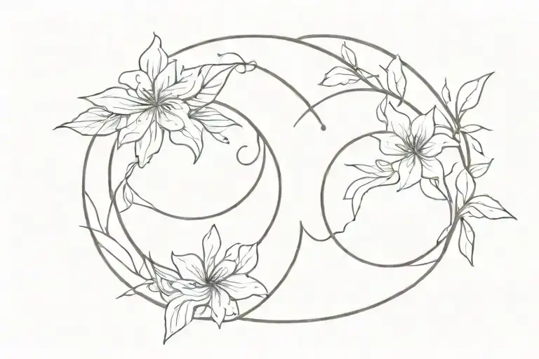 Alba Y Asia Tattoo Symbol Combined