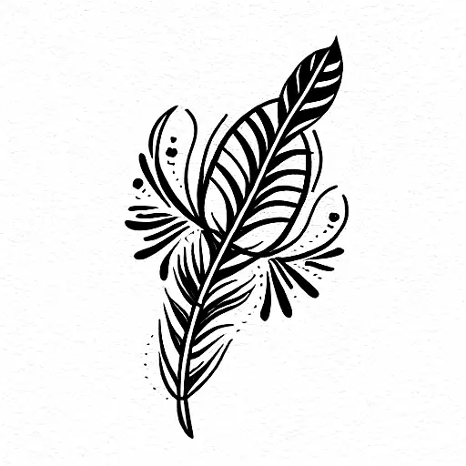 Flowers And Feather For Domestic Violence Survivor