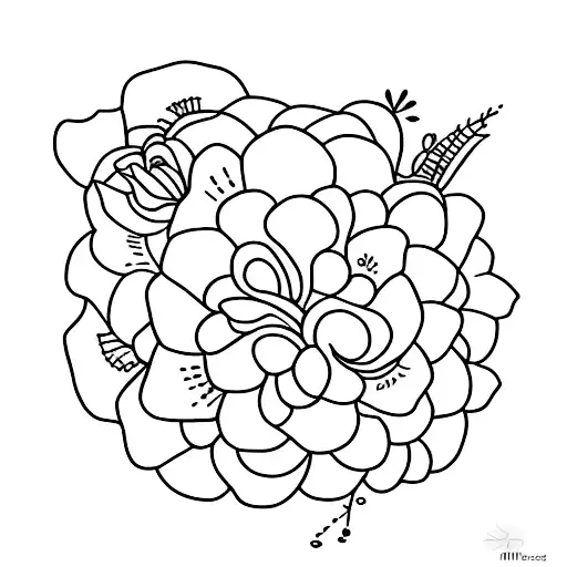 Simple Flower Tattoo For Female On Hand