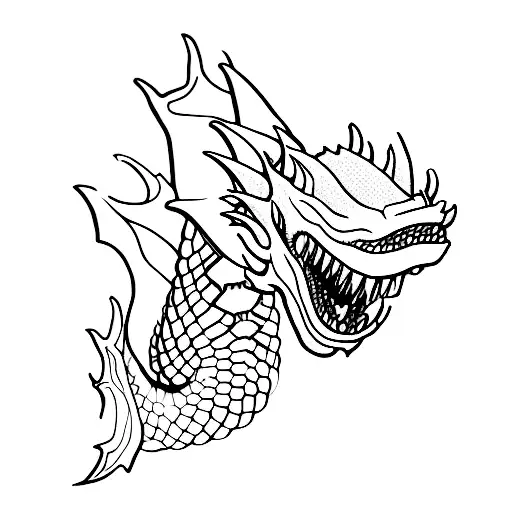 A Robotic Dragon Breathing Fire