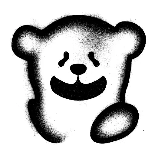 Happy Bear Playing The Piano