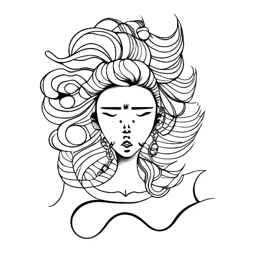 Woman With Cloud Hair