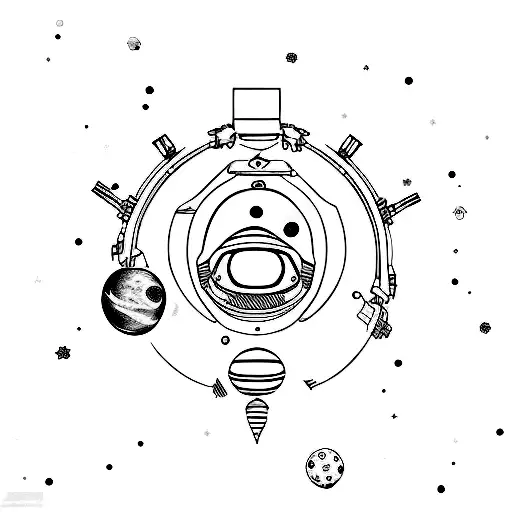 Paw With Space And Constellation