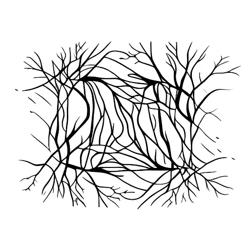 A Mystical Forest Merging With The Vastness Of Space