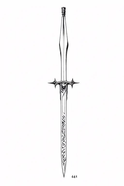 Sword With Number 444