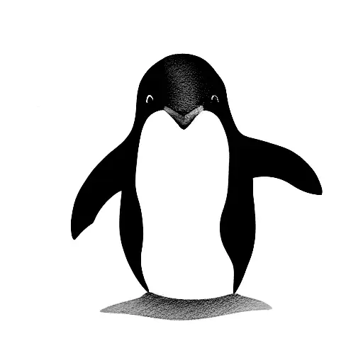 Cute Penguin With Feet