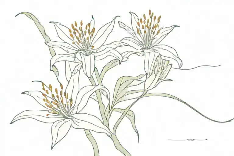 Spider Lily With Lily