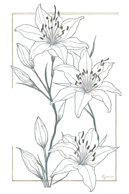 Lily And Spider Lily Flowers