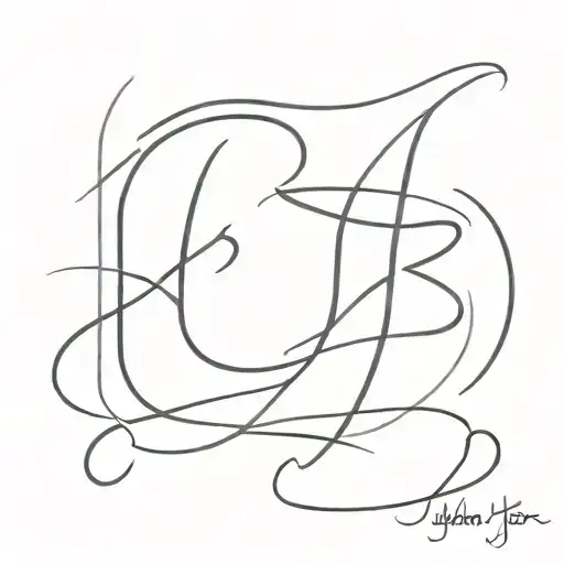 Letters Kjj In Script Writing