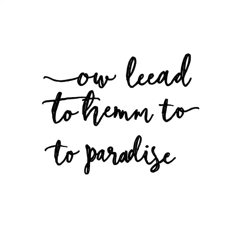 Lead Them To Paradise Text