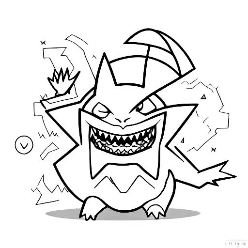 Smiling Gengar Pokemon