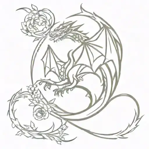 Kirkwall Heraldry Dragon Age With Subtle Flowers Interlaced