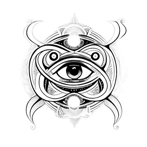 Gemini With Eye Of Horus And Infinity