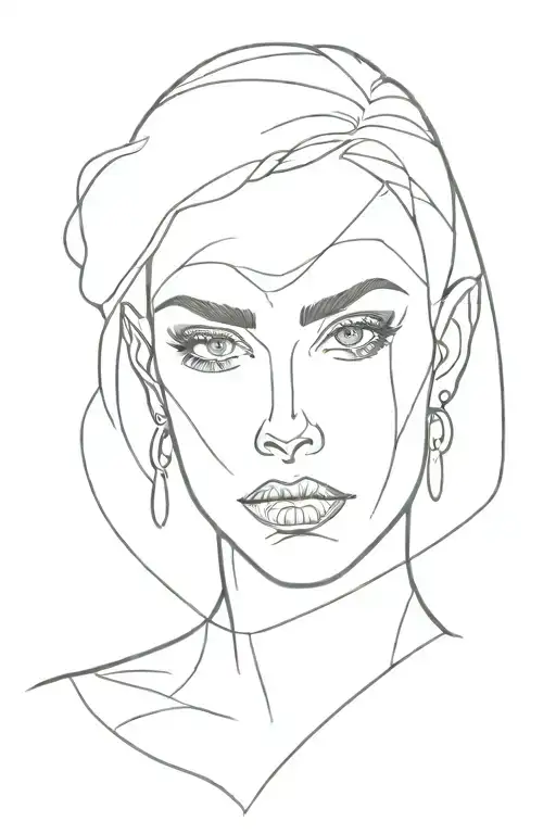 Portrait Of A Vampire Woman