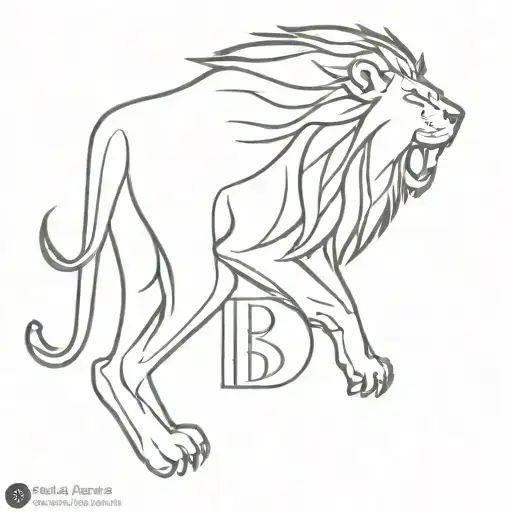 Lion Letter B