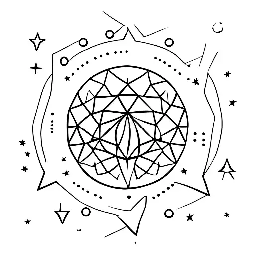 A Simple Moon And Stars