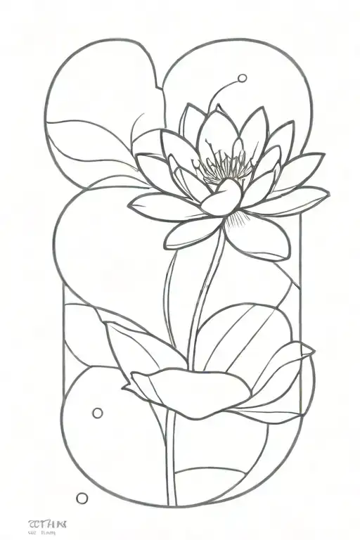 Water Lily With Stem