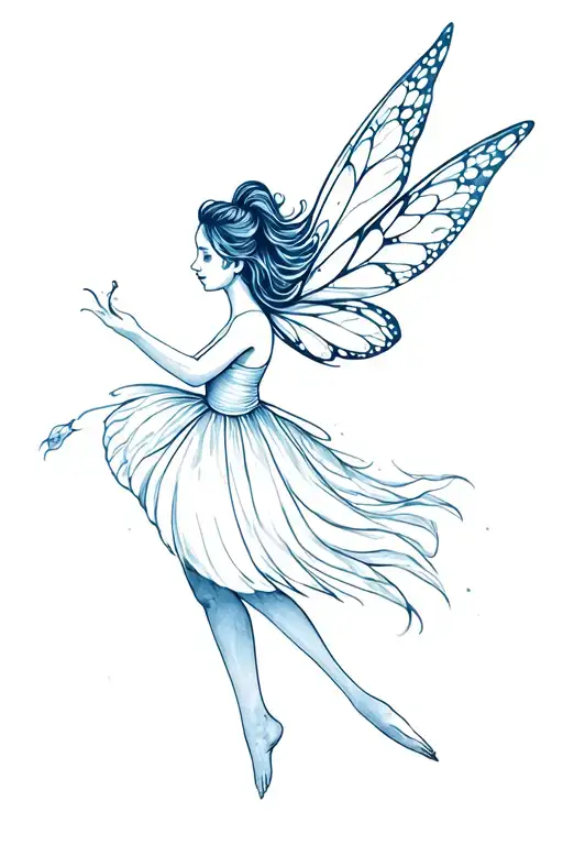 Silvermist Fairy Flying