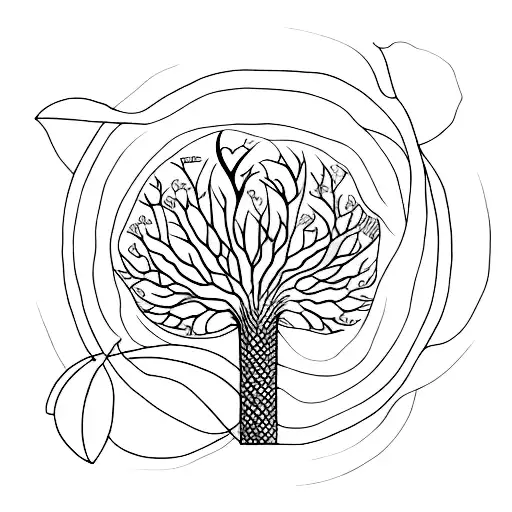 Abstract Representation Of The Cycle Of Life And Death In Nature