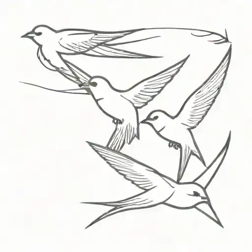 A Swallow Bird Family