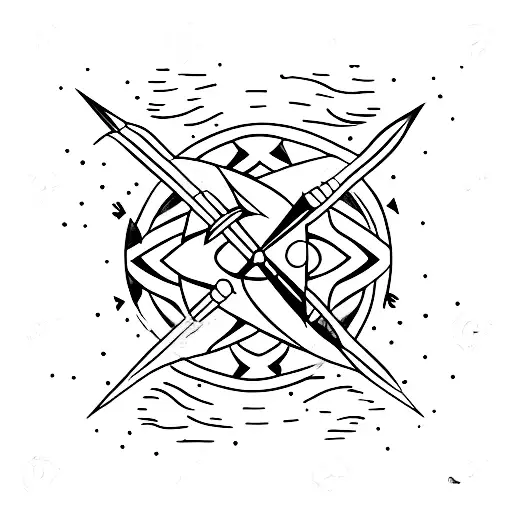 Arrow From A Boe With A Wave