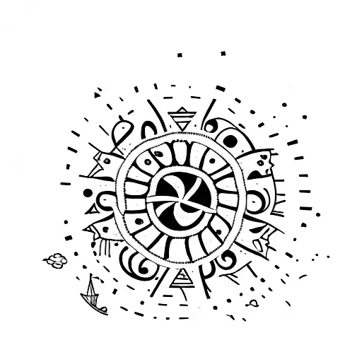 Beach Patchwork Sleeve