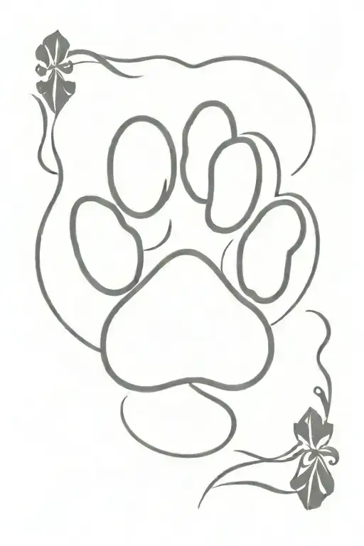 Paw Print Playing Card Western