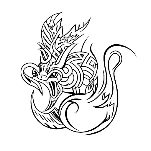 Tribal Tattoo Pokemon Water Type Symbol