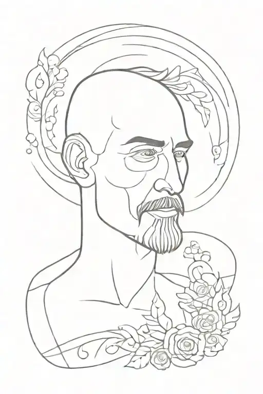 Father Outline Style