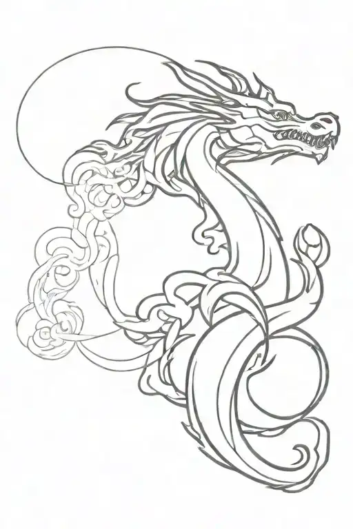 Dragon With Smoke Around It